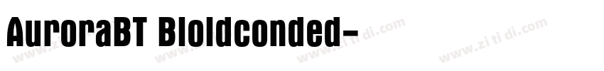 AuroraBT Bloldconded字体转换